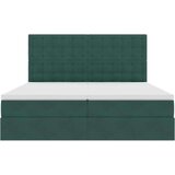  Postelja s shranjevanjem Temno zelena 180 x 200 cm Žamet, (5000100014) | Shoptok.si