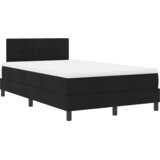  Krevet s opruga kutije s LED trakama Crna 120 x 190 cm tkanina | shoptok.hr