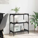 vidaXL Ormarić za knjige Crni hrast 60 x 33 x 71 cm Konstruirano drvo Cijene