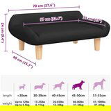  Za pse crni 70x40x24 cm od tkanine | shoptok.hr