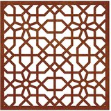  Vrtni zidni ukras 55 x 55 cm čelik COR-TEN s maurskim uzorkom | Eponuda.ba