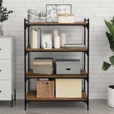 Police za knjige 4 pcs Smeđa 80 x 40 x 1,5 cm Konstruirano drvo | shoptok.hr
