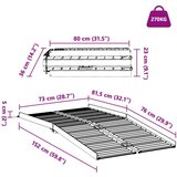  Ramp za invalidska kolica Srebrno 152 x 73 x 11 cm Aluminij | shoptok.hr