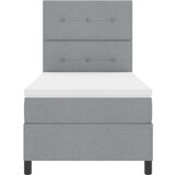  s opruga kutije Svijetlo siva 80 x 200 cm tkanina | shoptok.hr
