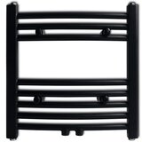  Crni kupaonski radijator za centralno grijanje zaobljeni 480 x 480 mm | shoptok.hr