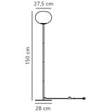 Nordlux Stojeća lampa ALTON 1xE27/25W/230V zlatna | Eponuda.com