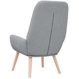  Fotelja za opuštanje svijetlo siva tkanina - Svjetlosiva 1 Bez oslonca za noge | shoptok.hr