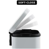 Spirella Mat bel jeklen koš za smeti s pedalom 50 l Akira – | Shoptok.si