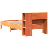 Krevet s regalom za knjige bez madraca 100 x 200 cm od borovine | shoptok.hr