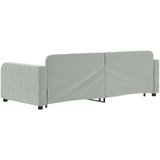  Dnevni krevet na razvlačenje svjetlosivi 90 x 200 cm baršunasti | shoptok.hr