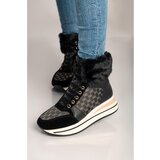 Fenzy Moderne Tenisice Od Umjetne Kože I Tkanine Alreya, Crne | shoptok.hr