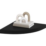  Plutajuće kutne police 4 kom crne 35 x 35 x 3,8 cm MDF | shoptok.hr