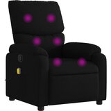 Maison Chic masažni naslanjač - Relax naslanjač črno blago, (22134642) | Shoptok.si