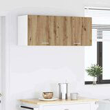 vidaXL Viseča omarica Riga 2 pcs Artisan hrast in bela 50 x 31 x 40 cm | Shoptok.si