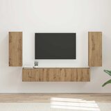  Set TV komoda 4 kom. Umjetnički hrast Konstruirano drvo | shoptok.hr