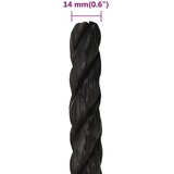  Radno uže crni 14 mm 50 m od polipropilena | shoptok.hr