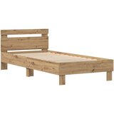  Krevetna konstrukcija s LED svjetlom Hrast artisan 80 x 200 cm | shoptok.hr