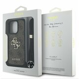 Guess PU 4G Metal Logo Crossbody Popruh Zadní Kryt pro iPhone 16 Pro Brown Ovitek za telefon Vijolična | Shoptok.si