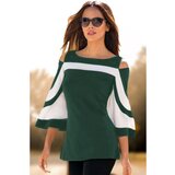 Fenzy Elegantna Majica S 3/4 Rokavi Na Zvon Ninita, Temno Zelena cene