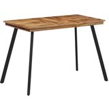  The Living Store Jedilna miza 120x62x76 cm trdna tikovina - Jedilna Miza, (21453526) Cene