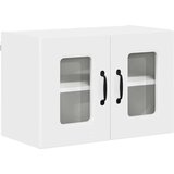 vidaXL Stenska kuhinjska omarica s polico 2 pcs Visok sijaj bela | Shoptok.si