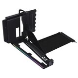 Lian Li Univerzalni vertikalni nosilec grafične kartice GPU Bracket Kit V4, 4 reže, PCIe 5.0, črn Cene