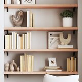 Maison Chic Stenska polica - Viseča Polica 100x30x(2-4) cm neobdelana trdna hrastovina, (21784799) | Shoptok.si