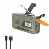 Manta radio FM, AM, 3W, solarno+ručica+baterija+USB-C napajanje DYNAMO RDI401G | shoptok.hr