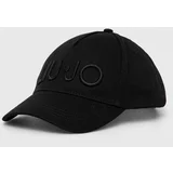 Liu Jo Bombažna bejzbolska kapa črna barva