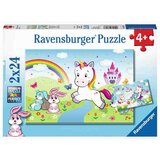 Ravensburger 2x24 delna sestavljanka mali otroški samorog in prijatelji 078288 Cene