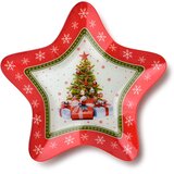 Mondex Skleda steklo Allesken Santa Lila 31.4x31.4x3.8 večbarvna 1kos, (5000349967) Cene