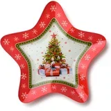 Skleda steklo Allesken Santa Lila 31.4x31.4x3.8 večbarvna 1kos, (5000349967)