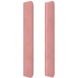  Posteljno vzglavje roza 183x16x118/128 cm žamet, (20936075) | Shoptok.si