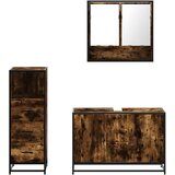  3-dijelni set kupaonskog namještaja boja hrasta drveni | shoptok.hr
