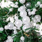  Perlice od umjetnih bisera 10+5 mm, bijele boje, 5m | shoptok.hr