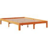  Okvir kreveta bez madraca voštano smeđi 135x190 cm od borovine | shoptok.hr