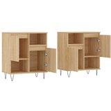 vidaXL Komoda 2 kosa sonoma hrast inženirski les | Shoptok.si