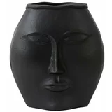 Light & Living Črna aluminijasta vaza Face –