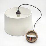  Visilica na sajli AIDA 1xE27/60W/230V pr. 35 cm hrast/orah/bela | Eponuda.com