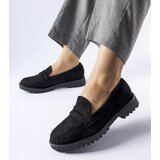 Gemre Black classic eco-suede loafers Ticengo | shoptok.hr