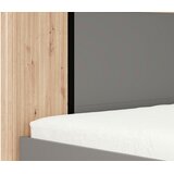 MID.YOU POSTELJA 180 cm x 200 cm , leseni material barve grafita, črna, hrast artisan | Shoptok.si