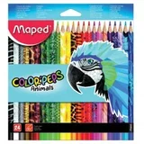 Bojice drvene Color'Peps Animals trobridne 24/1 MAP832224