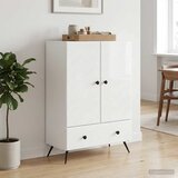  Kreveta Bijela visokog sjaja 66 x 34,5 x 95 cm | shoptok.hr
