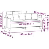 Dvosjed krem 140 cm baršunasti | shoptok.hr