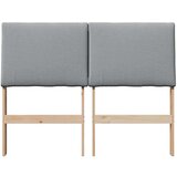 vidaXL Tapecirani uzglavlje Svijetlo siva 120 cm Čvrsto borovo drvo | shoptok.hr