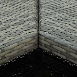 Poli kutni barski stol sivi 100 x 50 x 105 cm od poliratana | shoptok.hr
