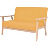Maison Chic Komplet kavč - Sofa - Kanapeev 2 kosa iz blaga rumene barve, (21727071) Cene