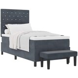  s opruga kutije Tamno siva 200 x 90 cm Baršun | shoptok.hr