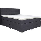 CARRYHOME POSTELJA BOXSPRING 160 cm x 200 cm , tekstil črna | Shoptok.si