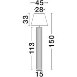 Nova Luce Bijela/krem stojeća svjetiljka od kamenine (visina 150 cm) Bacoo – | shoptok.hr